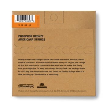 DMP1140 NICKEL WOUND PHOSPHOR BRONZE MEDIUM MANDOLIN STRINGS SET/4 Dunlop - Image 2