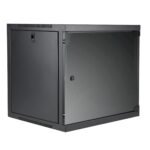 19" wall rack - 12 units - 450 mm depth Black version Caymon