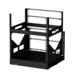 19" slide-out rack - 12 units - 420mm depth Black version Caymon