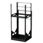 19" slide-out rack - 24 units - 420mm depth Black version Caymon