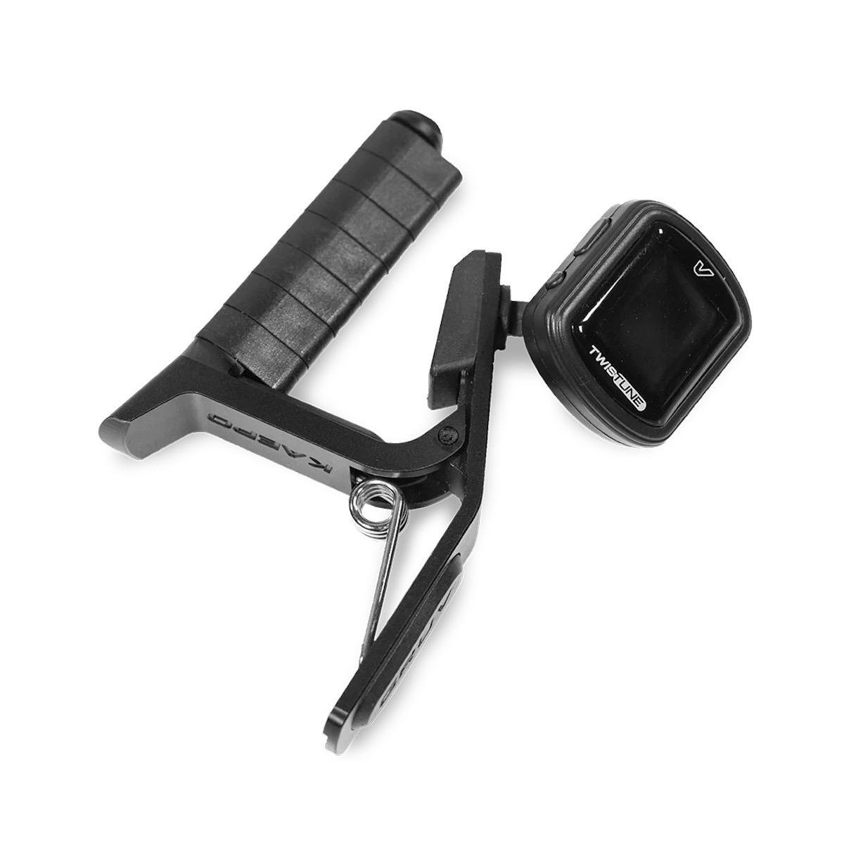 kaepo6-tt-blk Kaepo Creative Tuning Guitar Capo + Twistune Tuner (Black) Gruv Gear - Image 1