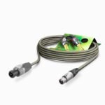 Speaker cable Meridian, 2 x 2,50 mm² | XLR / Speakon, NEUTRIK | 1,00m | grey Sommer Cable