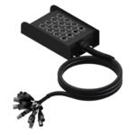 Komplekts Multi stage block 12 x XLRf - 4 x XLRm / 30m, komplektā ietilpst 2 gab Procab