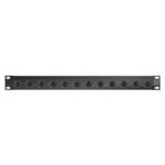 Sommer cable Audio-connection panel XLR , 1 HE, 12 BE, XLR 3-pole male/XLR 3-pole female; NEUTRIK; S Sommer Cable
