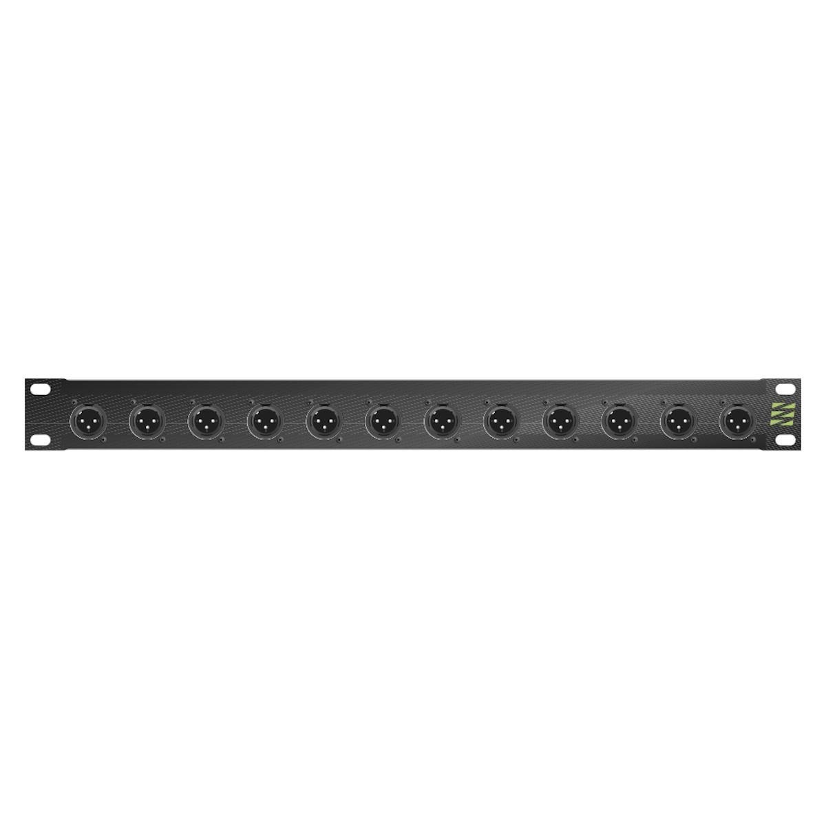nxp0-m00-12 Sommer cable Audio-connection panel XLR , 1 HE, 12 BE, XLR 3-pole male/XLR 3-pole female; NEUTRIK; S Sommer Cable - Image 1
