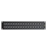 Sommer cable Audio-connection panel XLR , 1 HE, 12 BE, XLR 3-pole male/XLR 3-pole female; NEUTRIK; S Sommer Cable