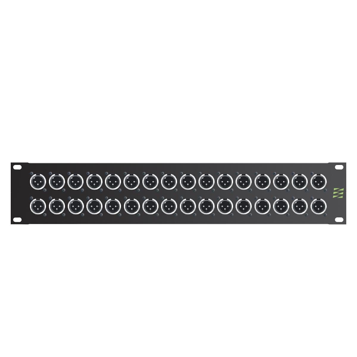 nxp0-m00-32 Sommer cable Audio-connection panel XLR , 1 HE, 12 BE, XLR 3-pole male/XLR 3-pole female; NEUTRIK; S Sommer Cable - Image 1