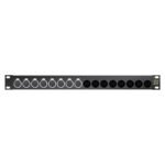 Sommer cable Audio-connection panel XLR , 1 HE, 12 BE, XLR 3-pole male/XLR 3-pole female; NEUTRIK; S Sommer Cable
