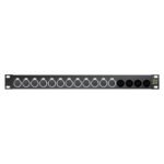 Sommer cable Audio-connection panel XLR , 1 HE, 12 BE, XLR 3-pole male/XLR 3-pole female; NEUTRIK; S Sommer Cable