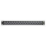 Sommer cable Audio-connection panel XLR , 1 HE, 12 BE, XLR 3-pole male/XLR 3-pole female; NEUTRIK; S Sommer Cable