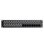 Sommer cable Audio-connection panel XLR , 1 HE, 12 BE, XLR 3-pole male/XLR 3-pole female; NEUTRIK; S Sommer Cable