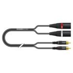 Y-patch / adapter cable SC-Onyx, 1 x 0,25 mm² | XLR / RCA, NEUTRIK | 0,50m | black Sommer Cable