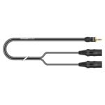 Stereo split cable SC-Onyx, 1 x 0,25 mm² | XLR / mini-jack, HICON | 1,00m | black Sommer Cable