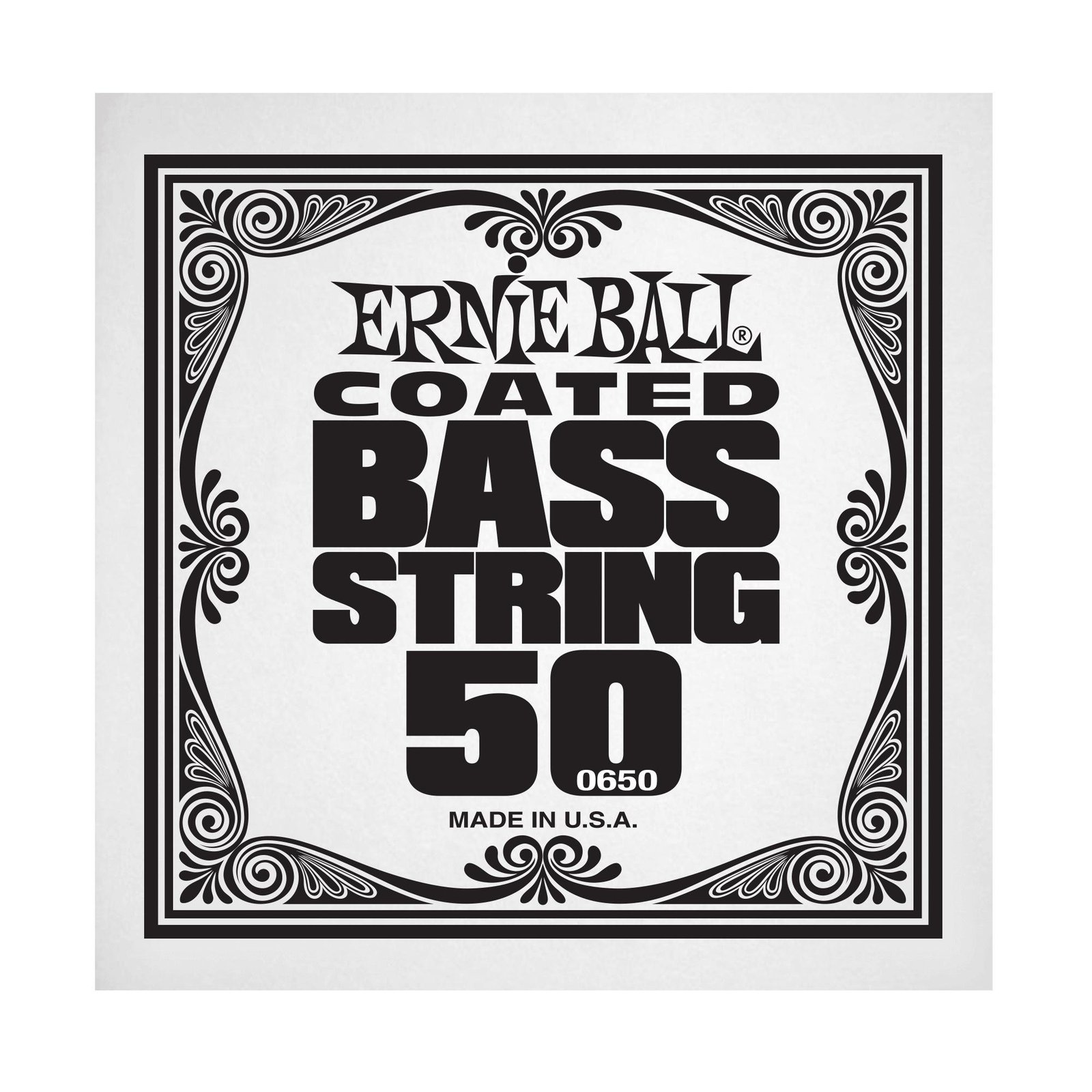 p00650 0650 .050 Coated Nickel Wound Electric Bass String Single Ernie Ball - Image 1