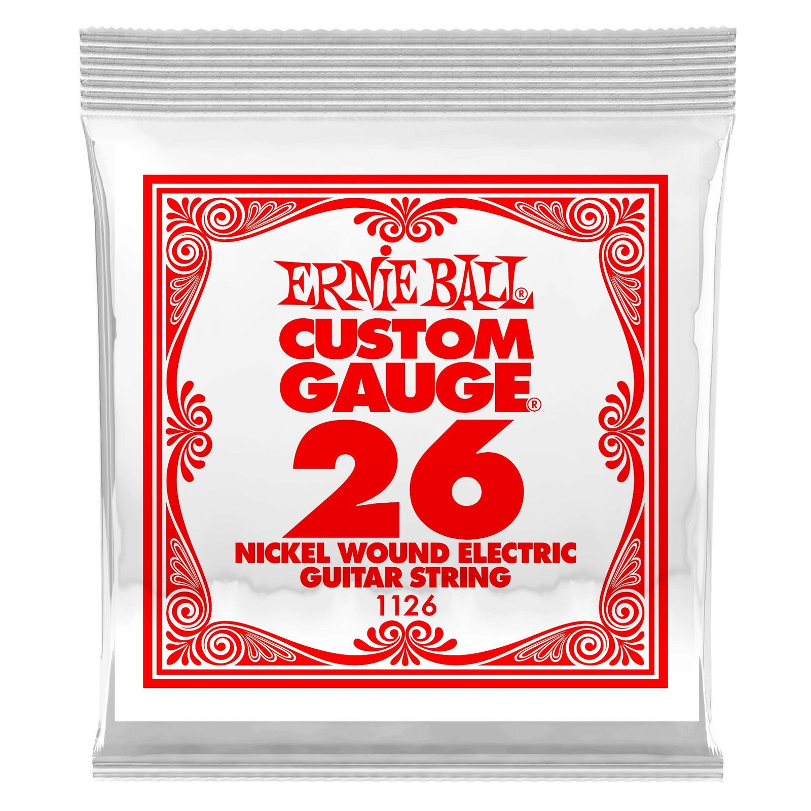 p01126 1126 .026 Nickel Wound Electric Guitar Strings Single Ernie Ball - Image 1