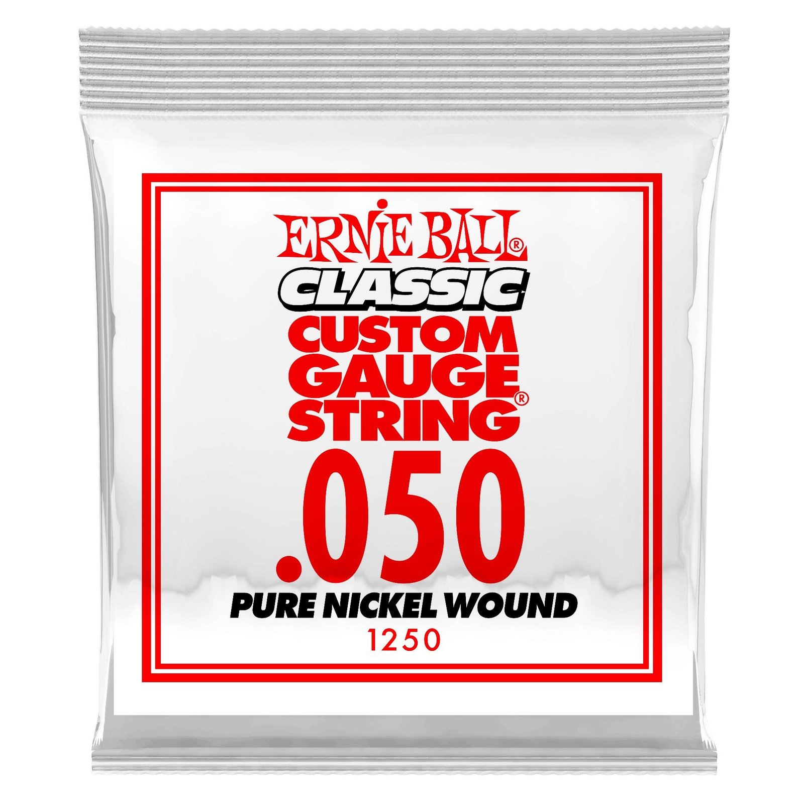 p01250 1250 .050 Classic Pure Nickel Wound Electric Guitar Strings Single Ernie Ball - Image 1