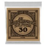 1430 .030 Earthwood 80/20 Bronze Acoustic Guitar Strings Single Ernie Ball