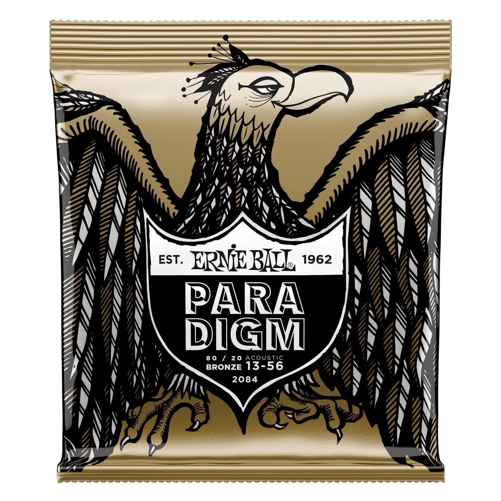 p02084 2084 Paradigm Medium 80/20 Bronze Acoustic Guitar Strings - 13-56 Gauge Ernie Ball - Image 1