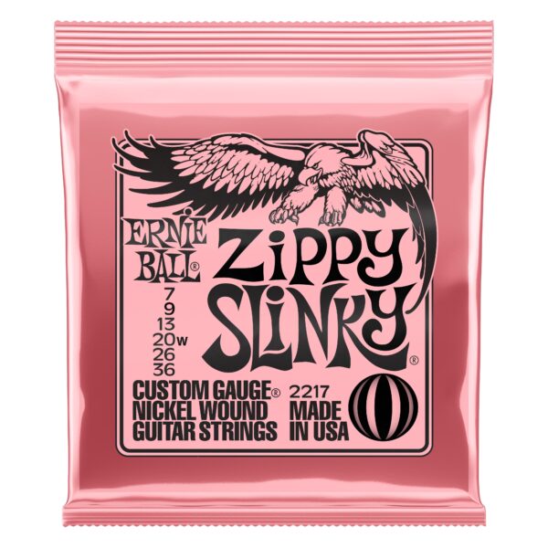 2217 Zippy Slinky Nckl Wnd Elec Gtr Strings 7-36 Ernie Ball