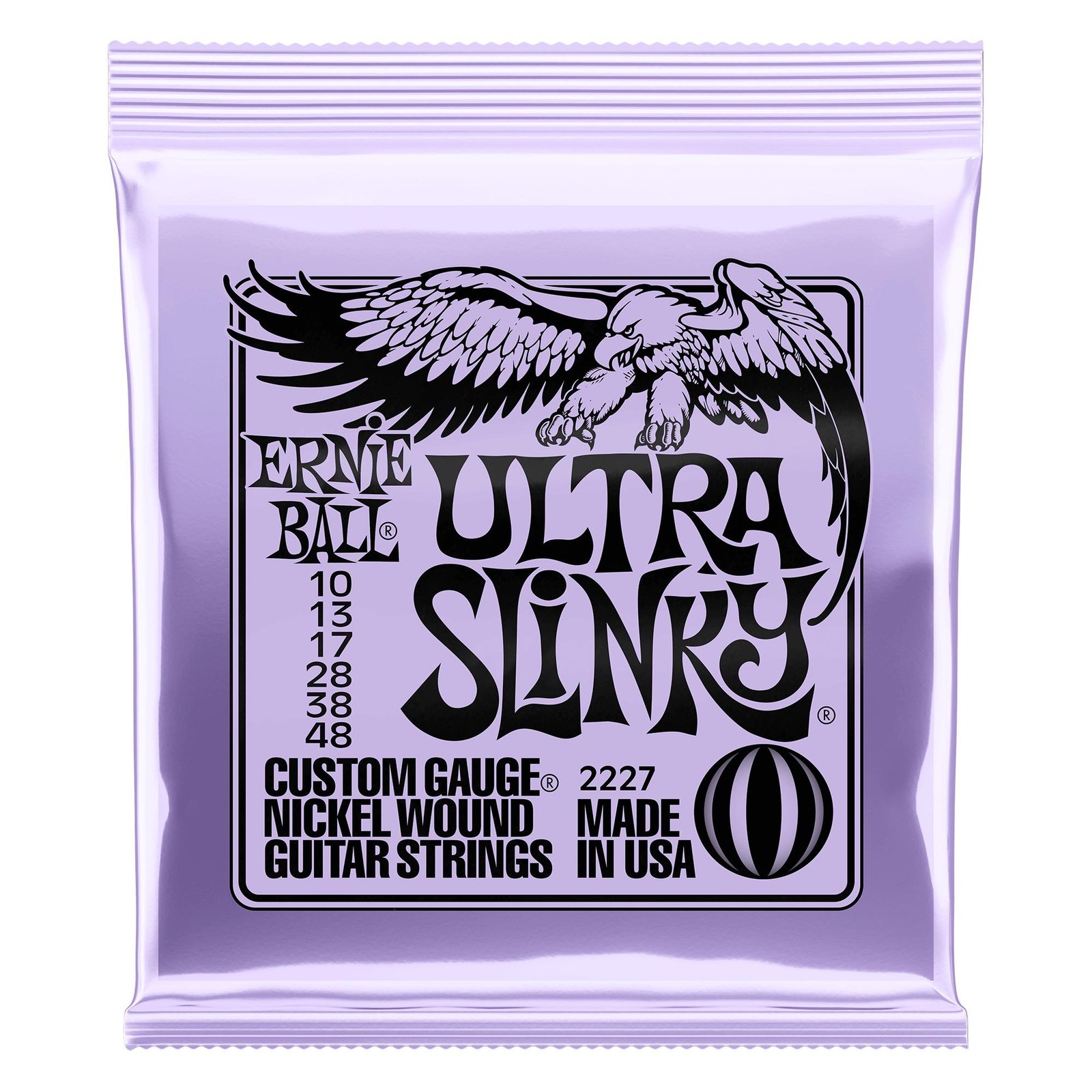 p02227 2227 Ultra Slinky Nickel Wound Electric Guitar Strings - 10-48 Gauge Ernie Ball - Image 1
