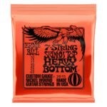 2615 Skinny Top Heavy Bottom Slinky 7-String Nickel Wound Electric Guitar Strings 10 - 62 Gauge Ernie Ball