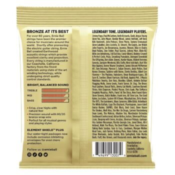 Erthwd Custom Light 8020 Brnz Ac Gtr Strings 3 Pk 11.5 54 Ernie Ball - Image 2