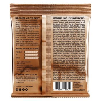 Erthwd Custom Med Phos Brnz Ac Gtr Strings 3 Pk 12.5 56 Ernie Ball - Image 2
