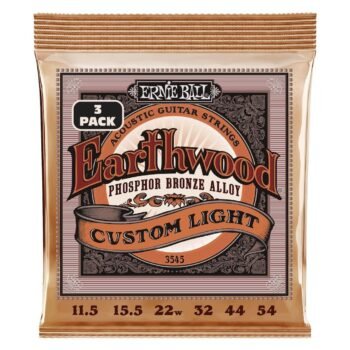 Erthwd Custom Light Phos Brnz Ac Gtr Strings 3 Pk 11.5 54 Ernie Ball