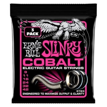 Super Slinky Cobalt Elec Gtr Strings 3 Pk 9 42 Ernie Ball
