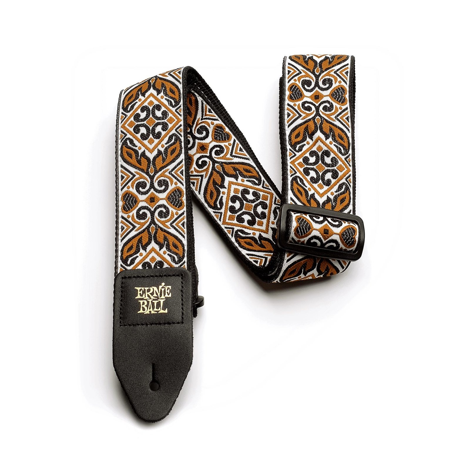 p04161 4161 Tribal Brown Jacquard Strap Ernie Ball - Image 1