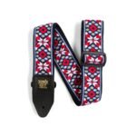 4639 Taos Fire Red Jacquard Strap Ernie Ball