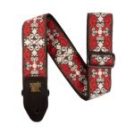 4695 Red Trellis Jacquard Strap Ernie Ball