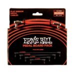 Flat Ribbon Patch Cables Pedalboard Multi-Pack - Red Ernie Ball