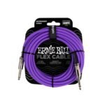 P06420 Flex Instrument Cable Straight/Straight 20ft - Purple Ernie Ball
