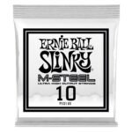 0110 .010 M-Steel Plain Electric Guitar Strings 6 Pack Ernie Ball