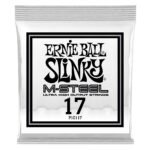 0117 .017 M-Steel Plain Electric Guitar Strings 6 Pack Ernie Ball