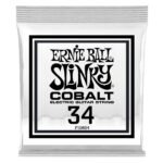 0434 .034 Cobalt Wound Electric Guitar Strings Single Ernie Ball