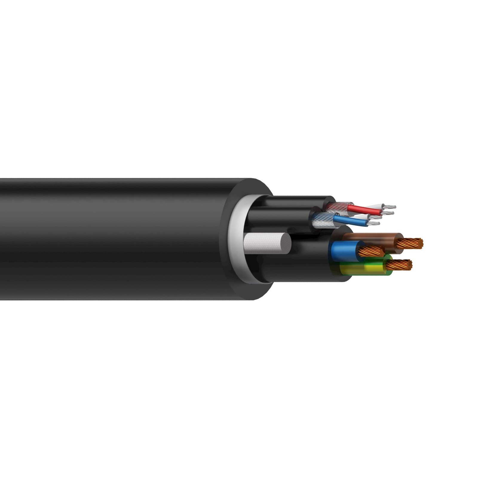 pac55-1_1 Power & 2 x balanced signal cable - 3 x 1.5 mm² & 2 pairs x 0,16 mm ² - 16 AWG & 25 AWG 100 meter Procab - Image 1