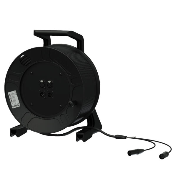 Cable reel - 2 x XLR male & female - 2 x XLR male  50 meter Procab