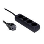 Powerstrip with child protection, 4-way 4 german  sockets, 1,5m cable Procab