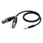 6.3 mm Jack male stereo - XLR male & XLR female 3 meter - hanger Procab