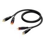 2 x RCA/Cinch male - 2x RCA/Cinch male 3 meter - hanger Procab