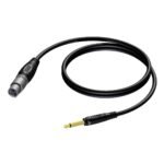 6.3 mm Jack male mono - XLR female 10 meter Procab