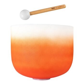 Crystal Singing Bowl Chakra 13" - Orange, Sacral, D (432 Hz) Sela
