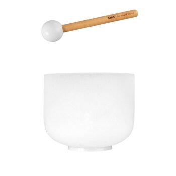 8“ Crystal Singing Bowl Set Frosted 440Hz B Sela