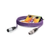 Microphone Cable Stage 22 Highflex, 2 x 0,22 mm² | XLR / XLR, NEUTRIK | 1,00m | purple Sommer Cable