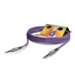 Patch- / insertcable Stage 22 Highflex, 2 x 0,22 mm² | jack / jack, HICON | 0,50m | purple Sommer Cable