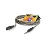 Microphone Cable Stage 22 Highflex, 2 x 0,22 mm² | XLR / jack, HICON | 10,00m | grey Sommer Cable