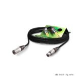 Microphone Cable Stage 22 Highflex, 2 x 0,22 mm² | XLR / XLR, NEUTRIK | 5,00m | black Sommer Cable