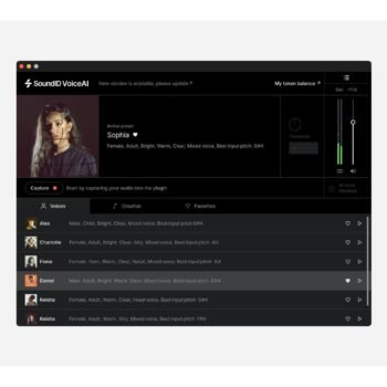 SoundID VoiceAI Small Token Pack 72 000 tokens (download only) Sonarworks